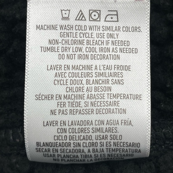 SPYDER Jacket Mens Large Black Constant Full-Zip Sweater Sherpa Lined Knit Coat - Picture 13 of 15